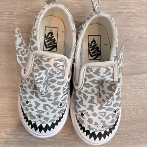 VANS Toddler Shark Slip-On V Shoes Size 10 Toddler